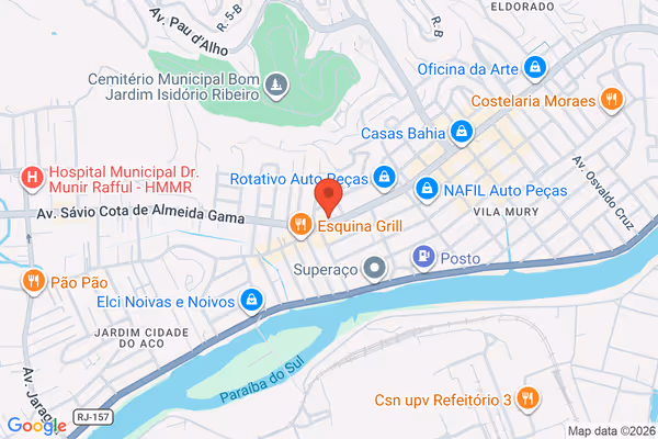 Mapa da localização - Volta Redonda (Retiro)