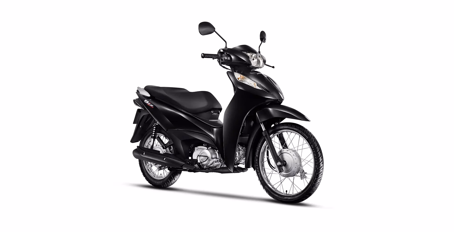 Honda Biz 125 ES dianteira direita preta - 12 de 32
