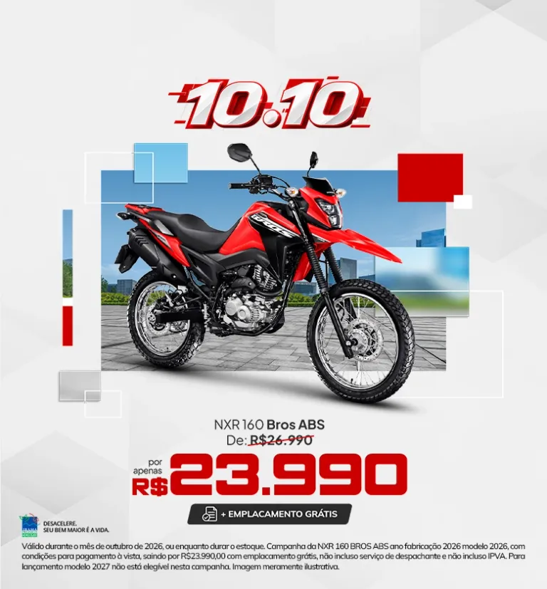 Banner NXR160 Bros ABS Luc Sul Honda
