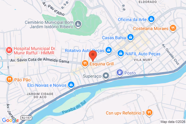 Mapa da localização - Volta Redonda (Retiro)